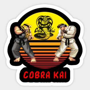 Cobra kai combat Sticker